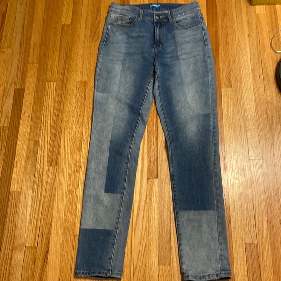 J. McLaughlin jayce high rise jean patchwork, size 4 - Picture 4 of 5